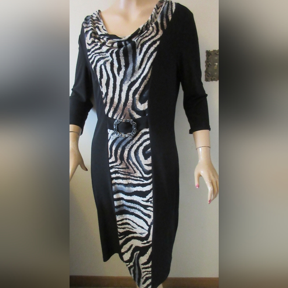 Frank Lyman Animal Print Dress Women's Size 12